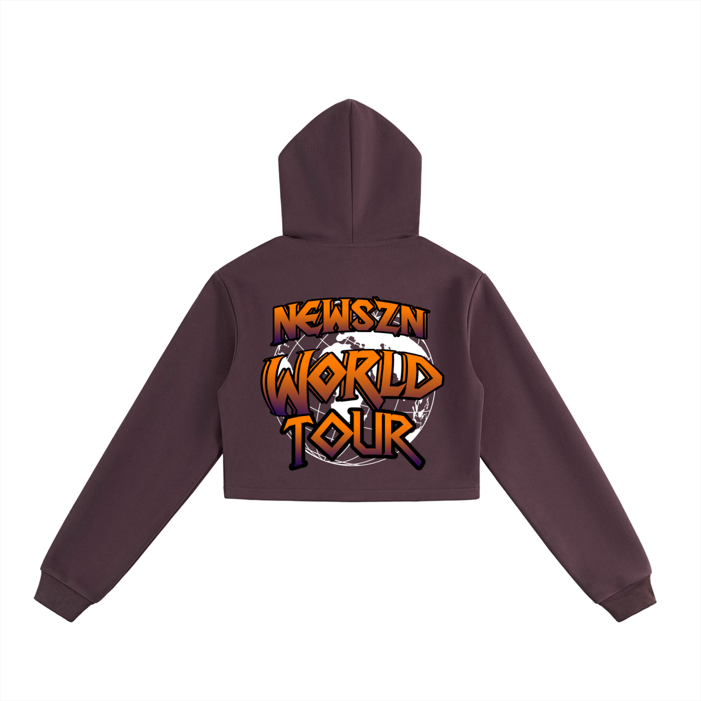 Essential Cropped Zip-Up Hoodie