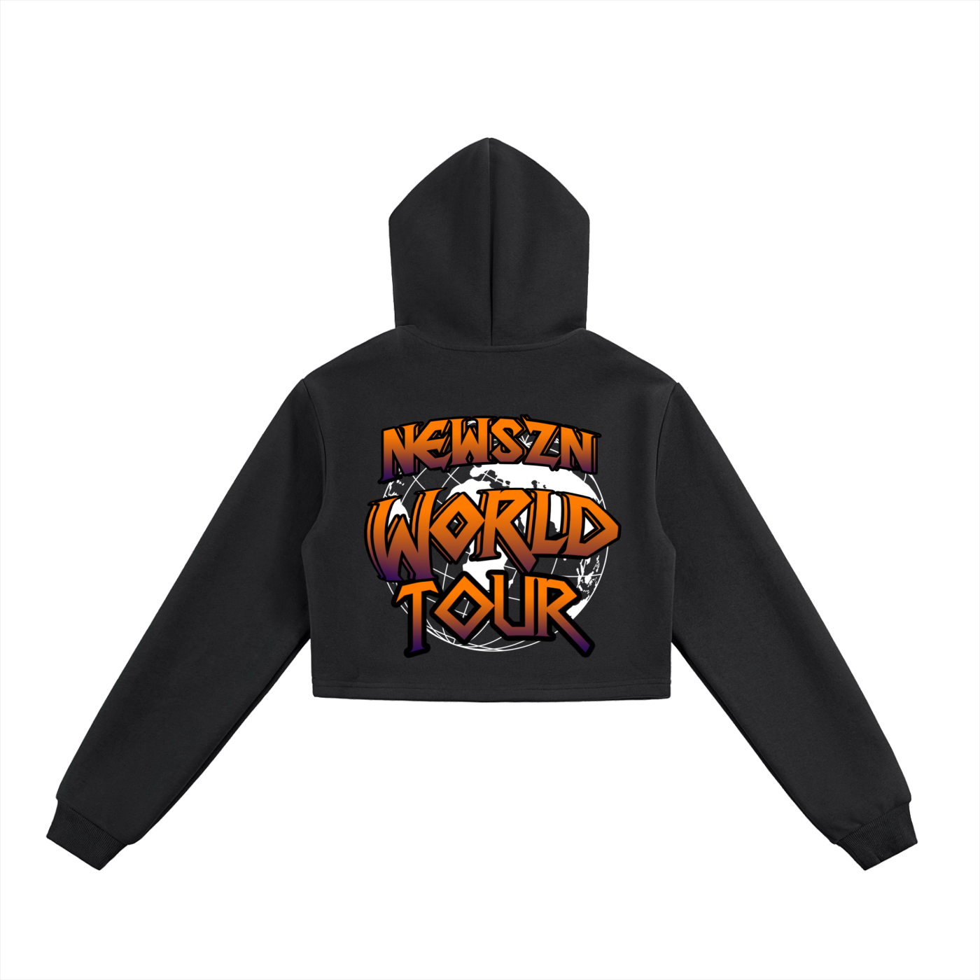 Essential Cropped Zip-Up Hoodie