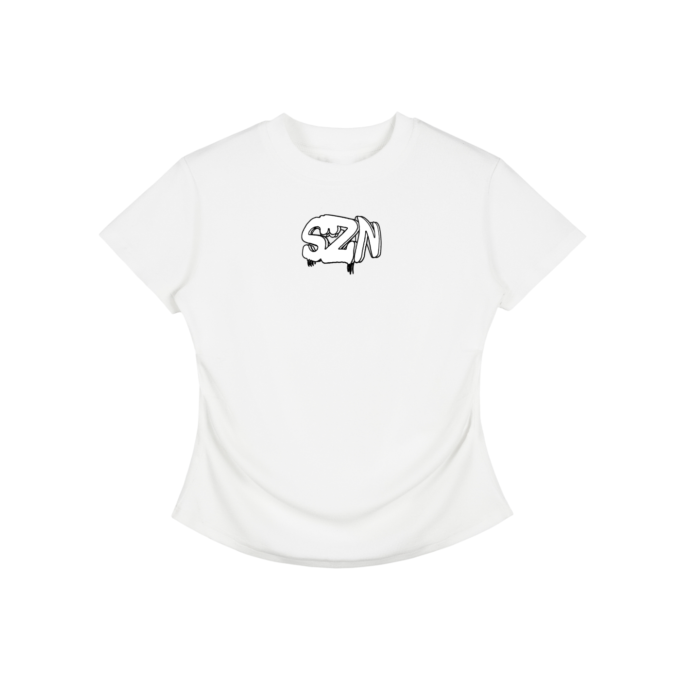 Vintage Washed Bodycon Cotton T-Shirt