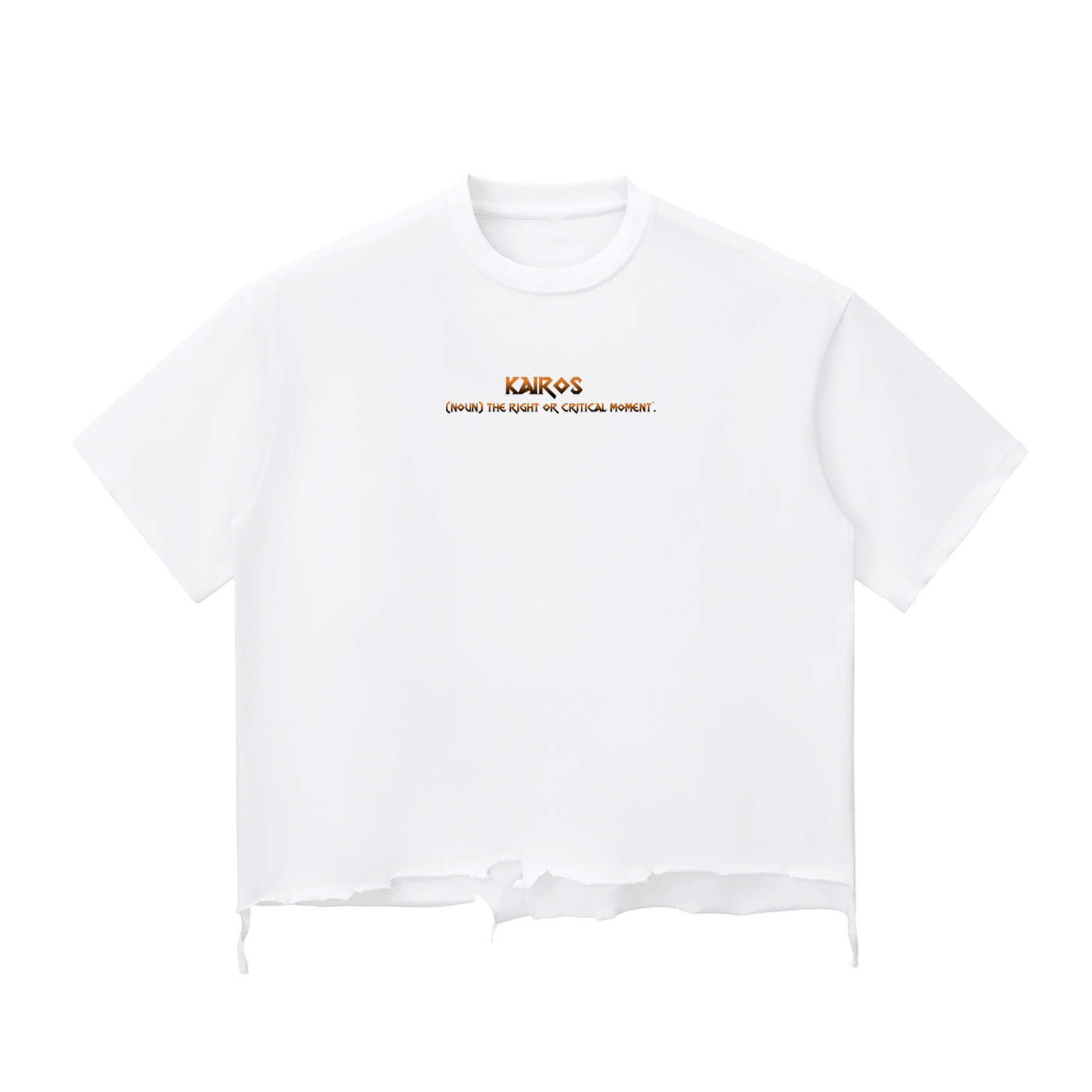 Snow Wash Raw-Hem Boxy T-shirt