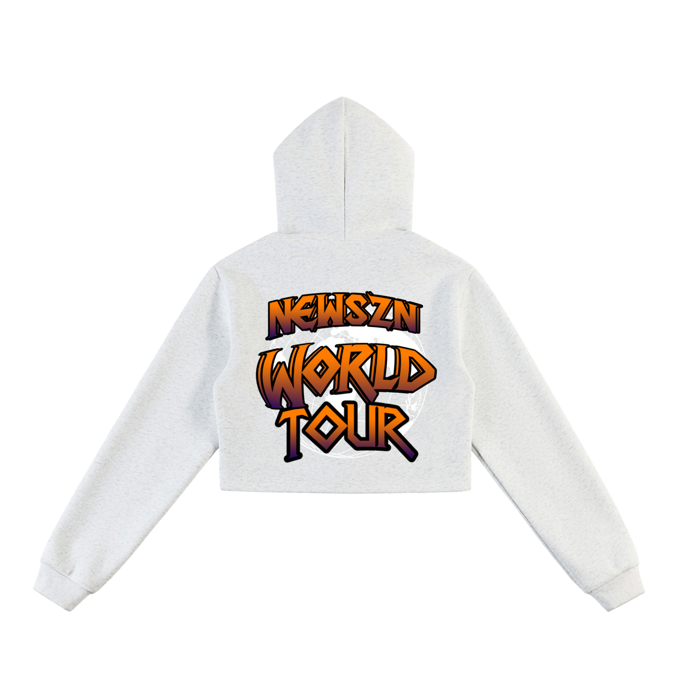 Essential Cropped Zip-Up Hoodie