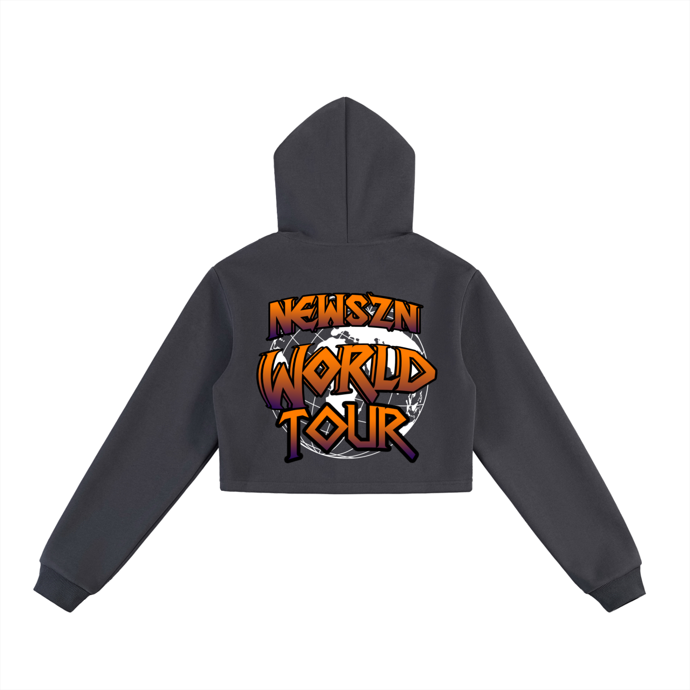 Essential Cropped Zip-Up Hoodie