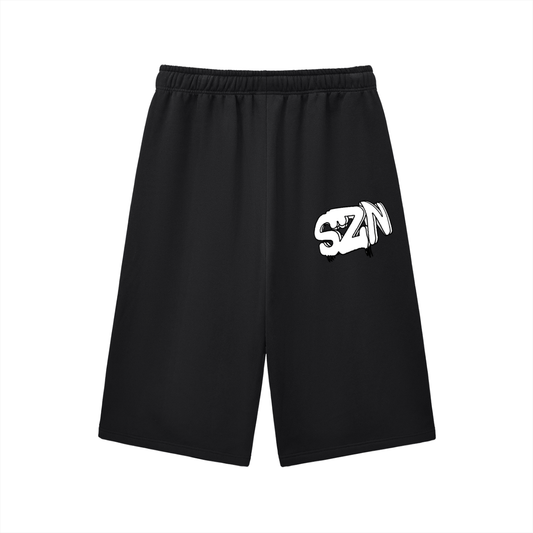 Relaxed Drawstring 3/4 Sweatpants
