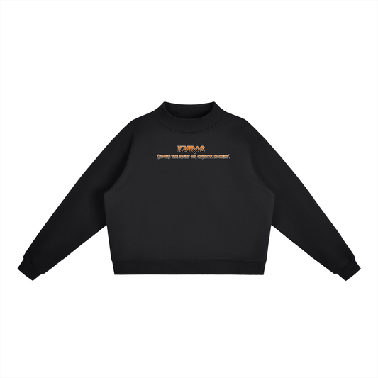 Essential Fleece Mid-Neck Crew Sweatshirt